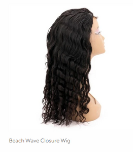 Beach Wave Closure Wig